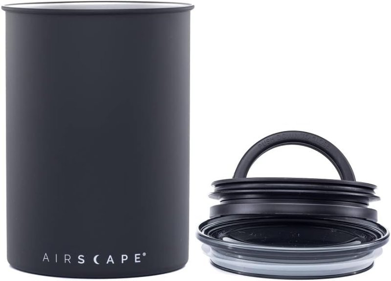 AirScape by Planetary Design airless coffee storage canister, 500g matte black
