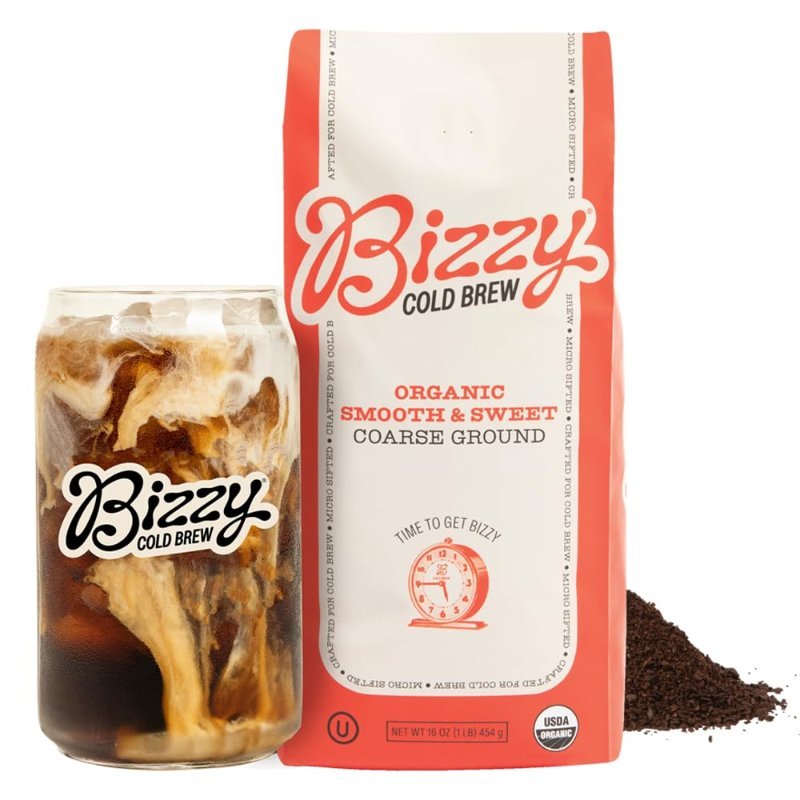 Bizzy Organic Cold Brew, Smooth & Sweet Blend, 1 lb