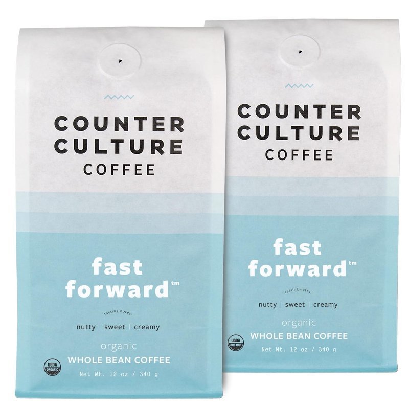Counter Culture Coffee Fast Forward light roast whole bean coffee, two 12 ounce bags