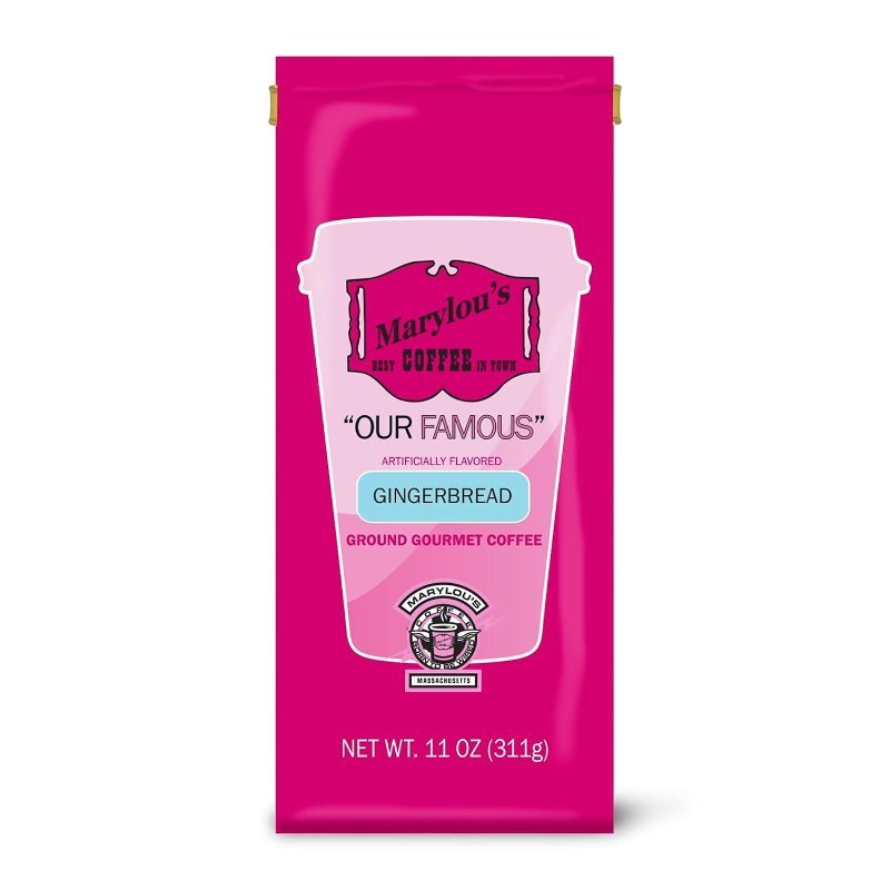 Marylou's Coffee Gingerbread Flavored Ground Coffee 11 oz bag