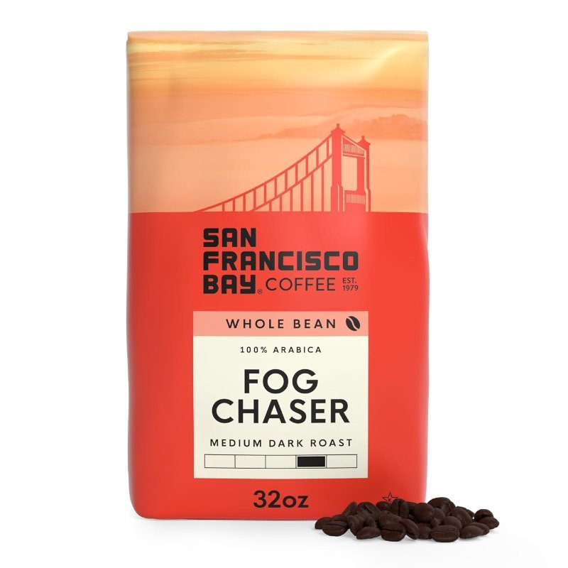 San Francisco Bay Coffee Fog Chaser whole bean coffee, 2 pound bag