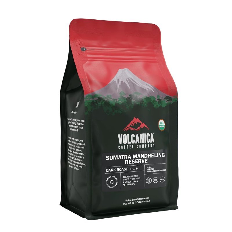 Volcanica Sumatra Mandheling Reserve, Dark Roast, 16 oz