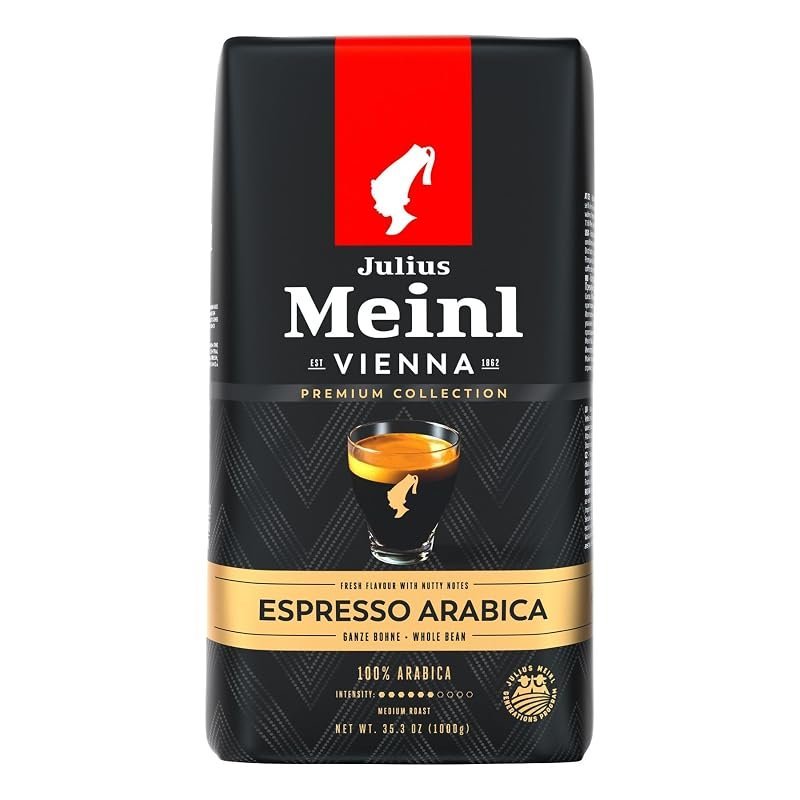 Julius Meinl Espresso Arabica Premium Collection coffee beans, 1kg bag
