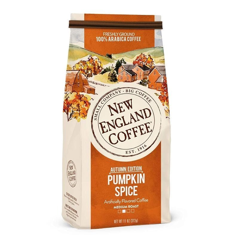 New England Coffee Pumpkin Spice Ground Coffee 11 oz bag