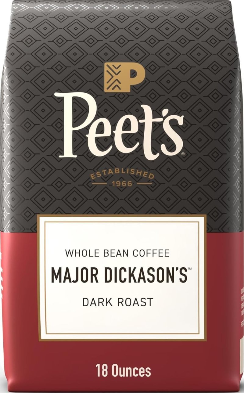Peet’s Major Dickason’s Blend whole bean coffee bag