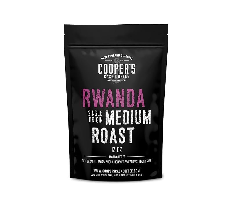Rwanda full bodied medium roast whole bean coffee