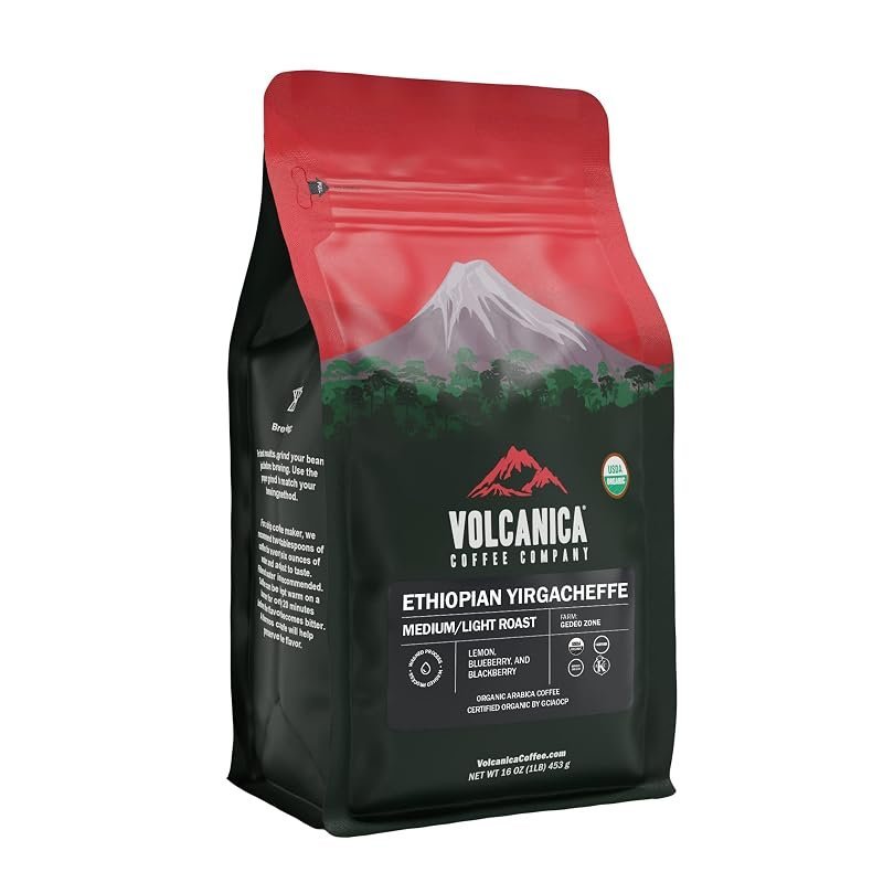 Volcanica Ethiopian Yirgacheffe Organic whole bean coffee