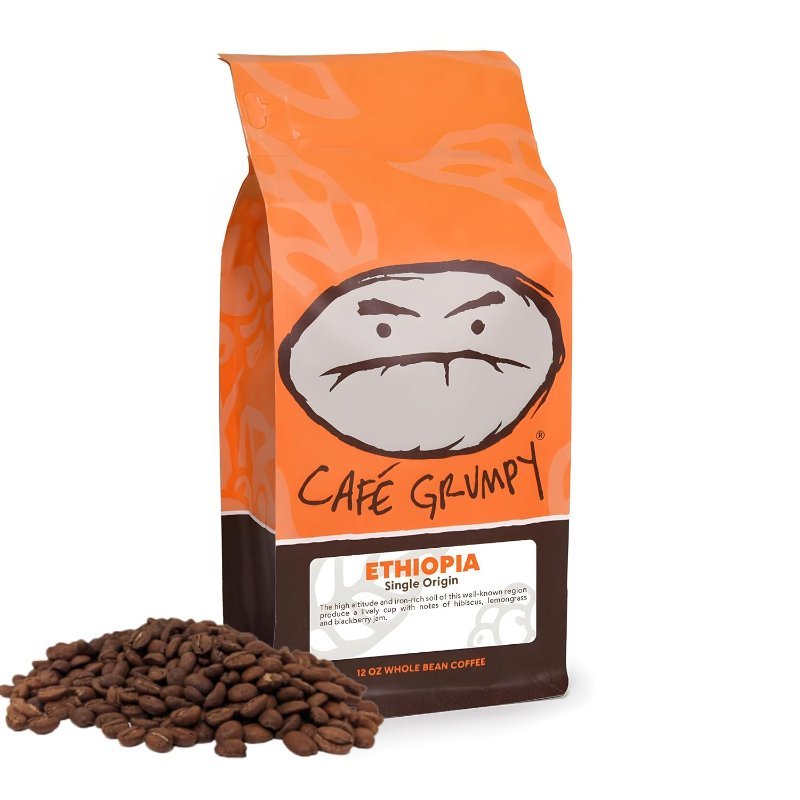 Café Grumpy Ethiopia Yirgacheffe single origin whole bean coffee, 12 oz bag