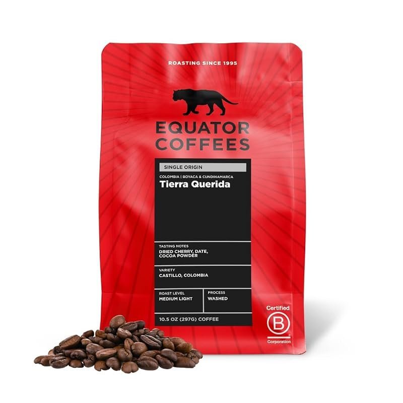Equator Coffees Colombia whole bean coffee bag